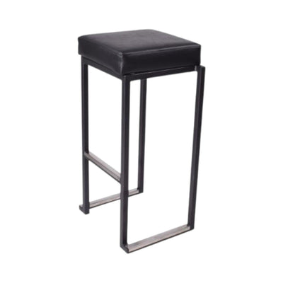 Square Barstol - Sort -sort