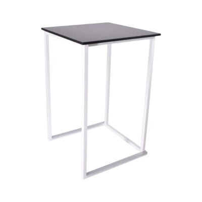Square Ståbord 70x70cm - Hvid-sort