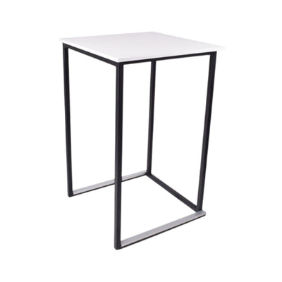 Square Ståbord 70x70cm - Sort-hvid