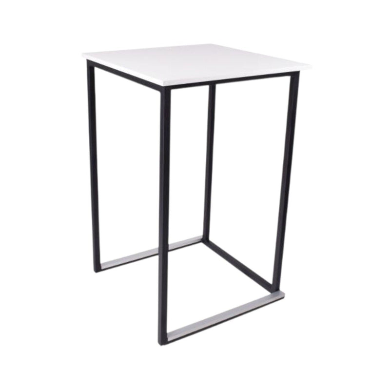 Square Ståbord 70x70cm - Sort-hvid