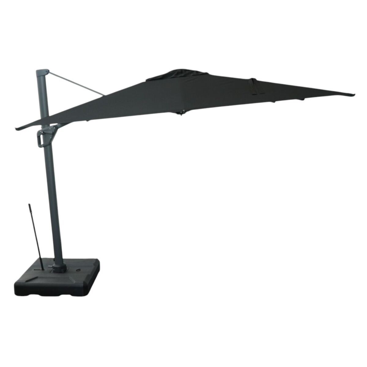 Se Corner Parasol v.2 3x3m 280gr/m2 Polyester dug - NY - Sort ❤ Kæmpe udvalg i Zederkof - Køb online på udsalg og tilbud lige nu ❤ Super billig fragt og lynhurtig levering - Varenummer: Zederkof-377201 - Udsalg på Udendørs - Café Parasoller - Markedsparasoller - Kæmpeparasol 3x3 Få op til 63% i rabat - Over 1.798 brands samlet på udsalg