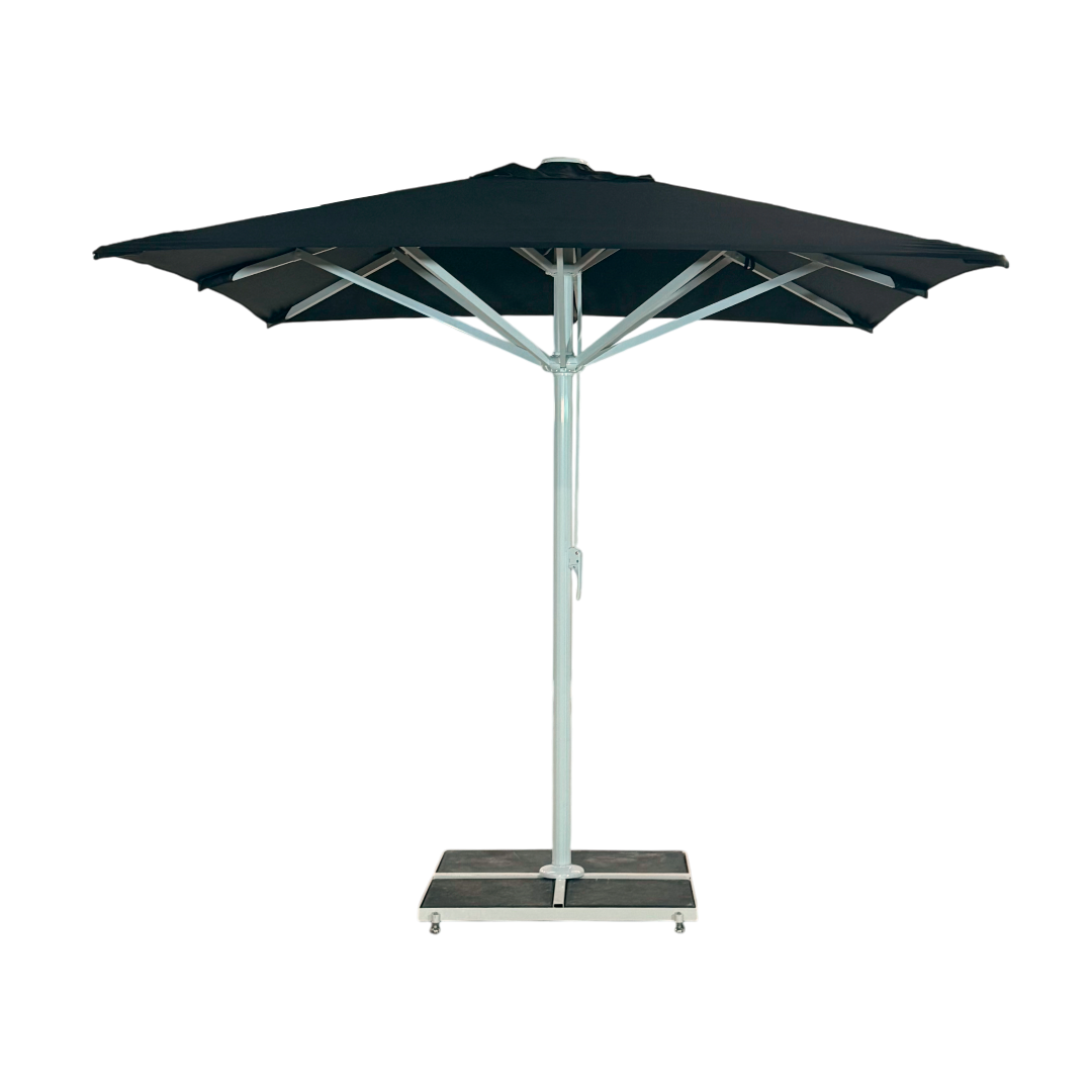 Se Kæmpeparasol 4x4m komplet u/frise - Hvidt Stativ - Hvid-sort ❤ Kæmpe udvalg i Zederkof - Køb online på udsalg og tilbud lige nu ❤ Billig fragt • Hurtig levering - Varenummer: Zederkof-1064292 - Udsalg på Udendørs - Café Parasoller - Markedsparasoller - Kæmpeparasol 4x4 Spar stort – op til 59% - Over 2.739 kendte mærker online