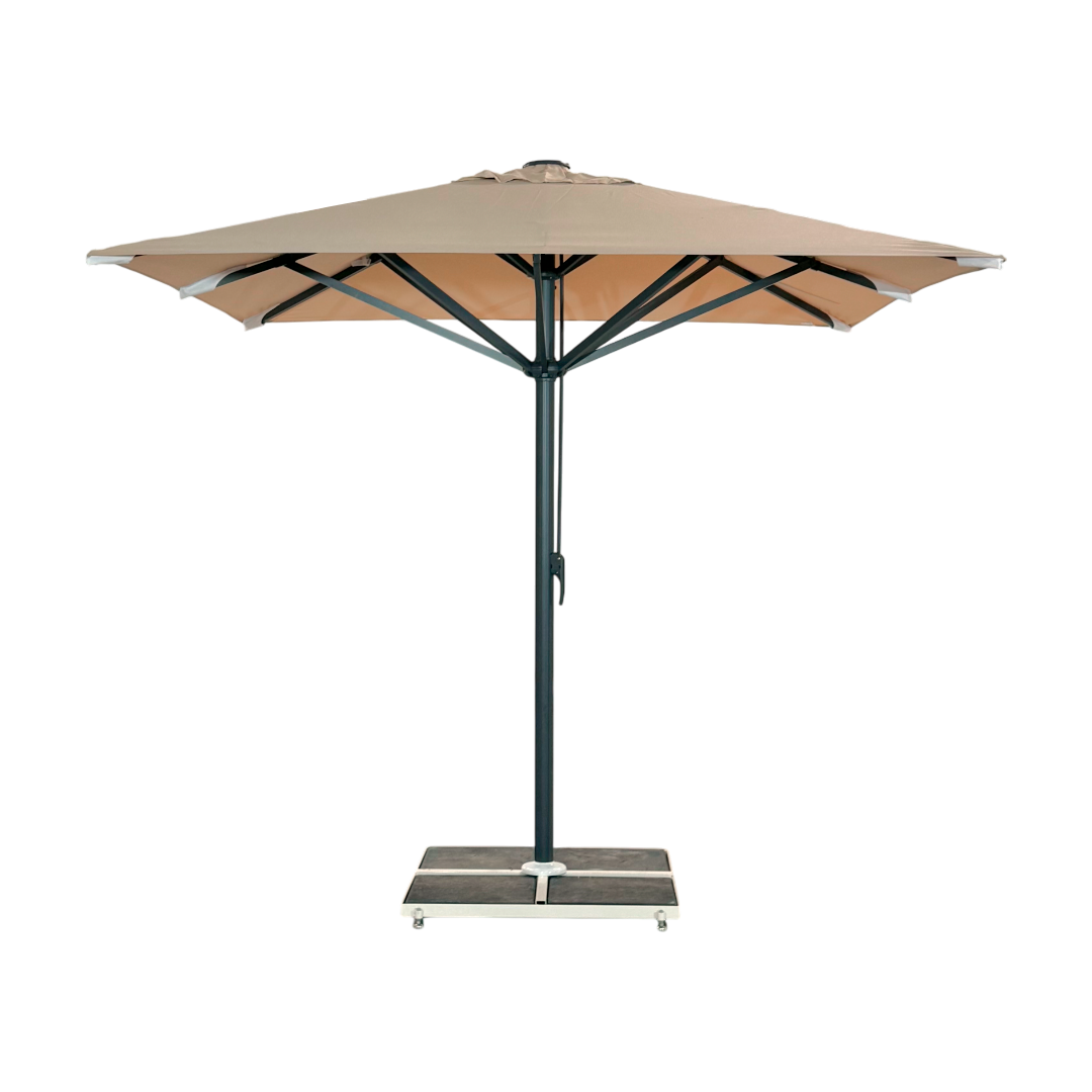 Se Kæmpeparasol 5x5m komplet u/frise - Gråt Stativ - Grå beige ❤ Kæmpe udvalg i Zederkof - Køb online på udsalg og tilbud lige nu ❤ Billig fragt og hurtig levering - Varenummer: Zederkof-1143408 - Udsalg på Udendørs - Café Parasoller - Markedsparasoller - Kæmpeparasol 5x5 Store besparelser – op til 67% - Udsalg på mere end 2.281 populære mærker