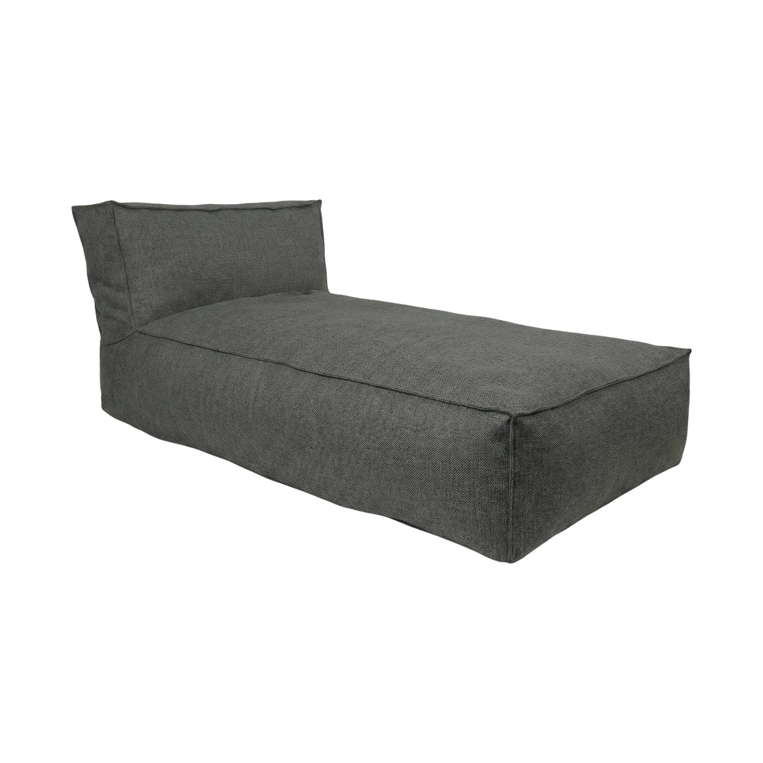 Cozy Lounge Sofa chaiselongmodul i mørk grå til udendørs brug