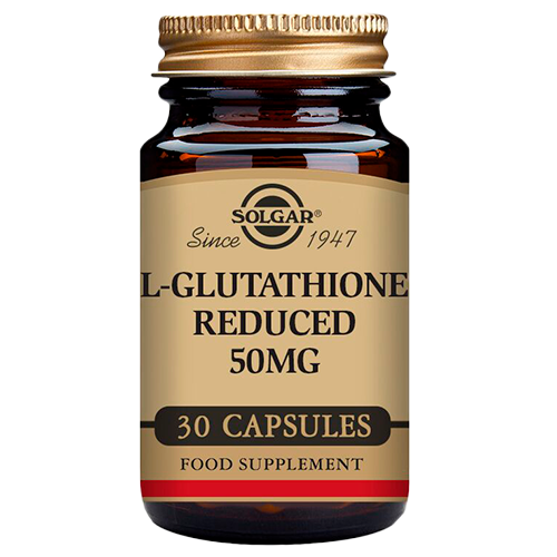 Solgar L-Glutathione Reduced 50 mg kosttilskud med 30 kapsler