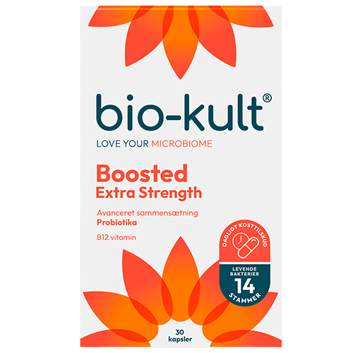 Pakning med Bio-Kult Boosted probiotika kosttilskud, 30 kapsler