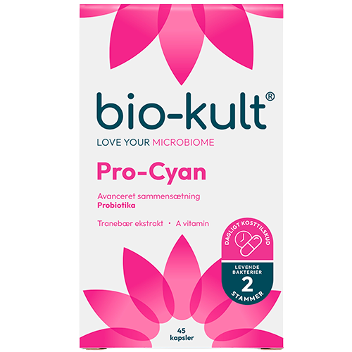 Pakning Bio-Kult Pro-Cyan probiotika kosttilskud med 45 kapsler