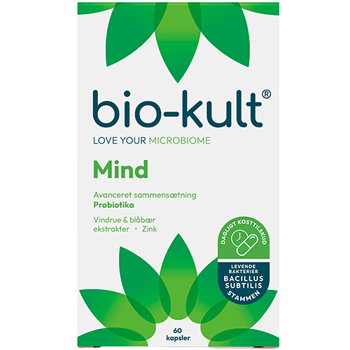 Bio-Kult Mind probiotika kosttilskud i pakke med 60 kapsler