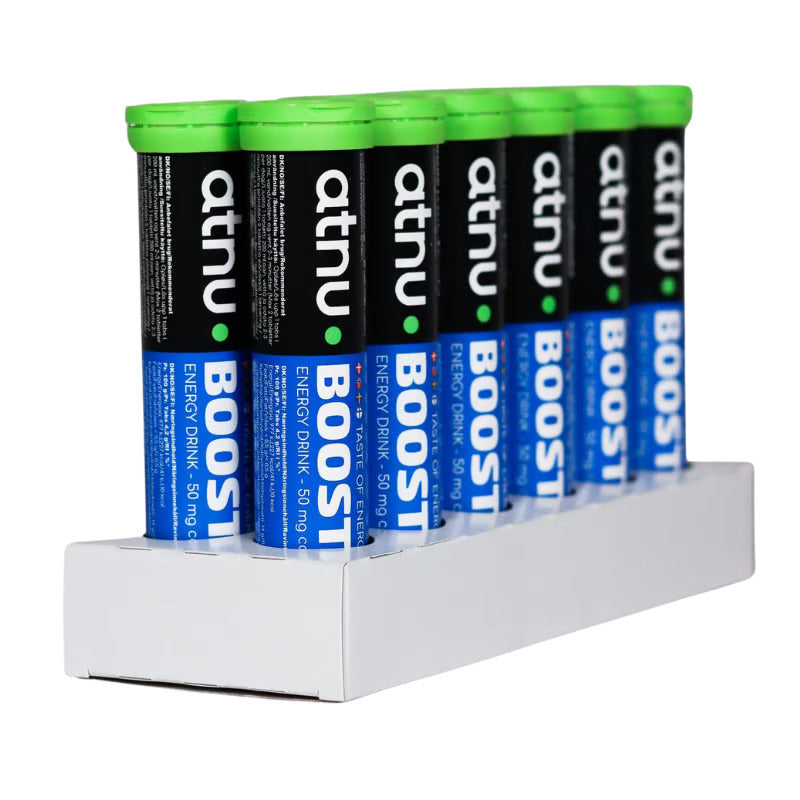 Pakke med 12 ATNU Boost Energy Drink Blue Edition à 84 g