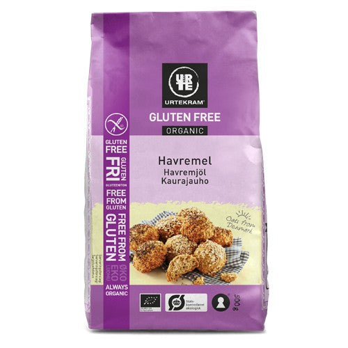 Pakke med Urtekram havremel, glutenfri og økologisk, 500 gram
