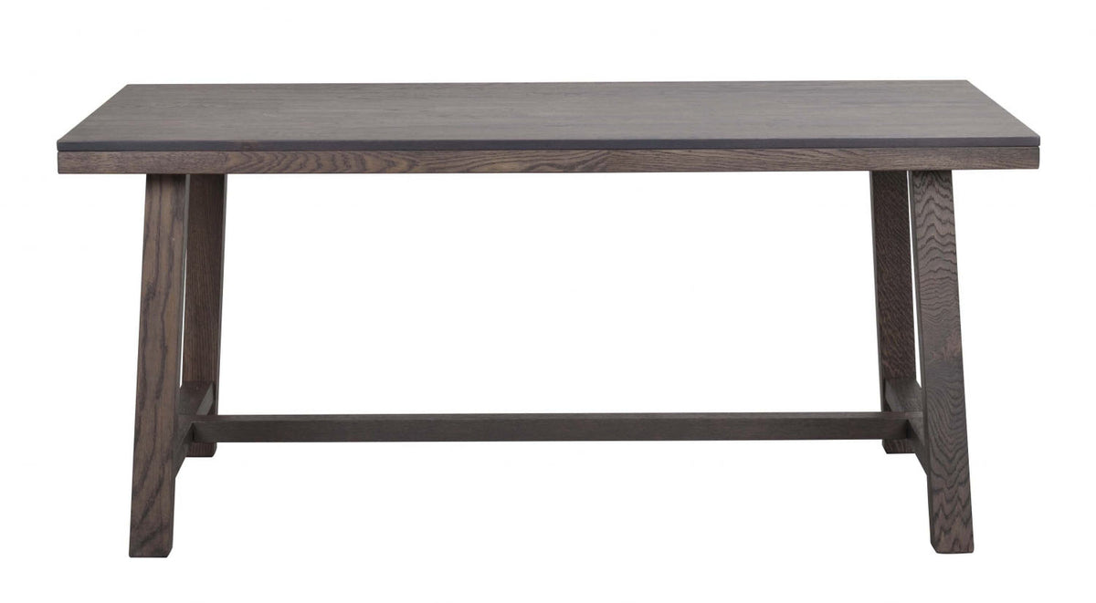 Spisebord Rowico Brooklyn i røget eg med udtræk, 170 x 95 cm