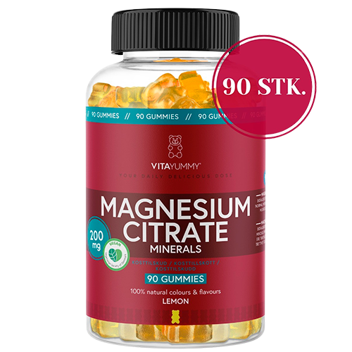 VitaYummy Magnesium Citrate Lemon, økonomipakke med 90 tabletter