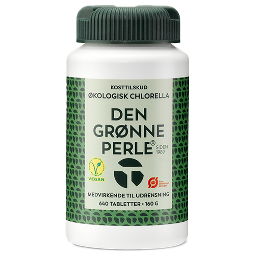 Chlorella Den Grønne Perle økologiske tabletter, pakning med 640 stk.