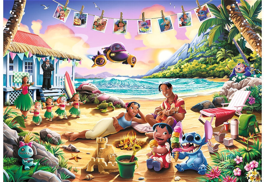 Trefl puslespil Lilo & Stitch Beach Party med 1000 brikker