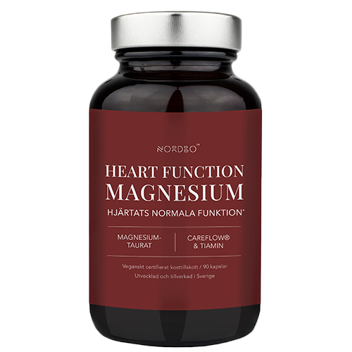 Nordbo Vegan Heart Function Magnesium kosttilskud, 90 kapsler