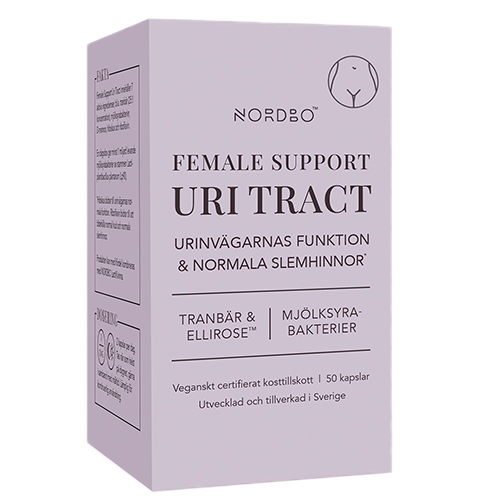 Nordbo Vegan Female Support UriTract, pakke med 50 kapsler