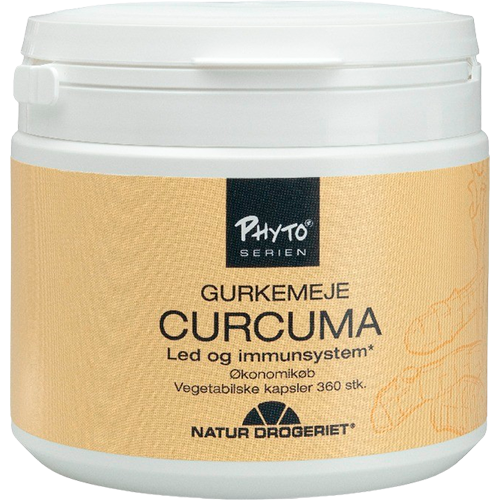 Natur Drogeriet Curcuma veganske kapsler med gurkemejerod, 360 stk.