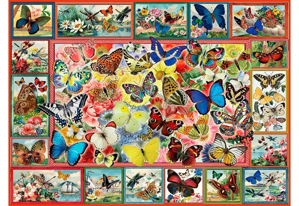 Puslespillet Lots of Butterflies fra Anatolian med 1000 brikker