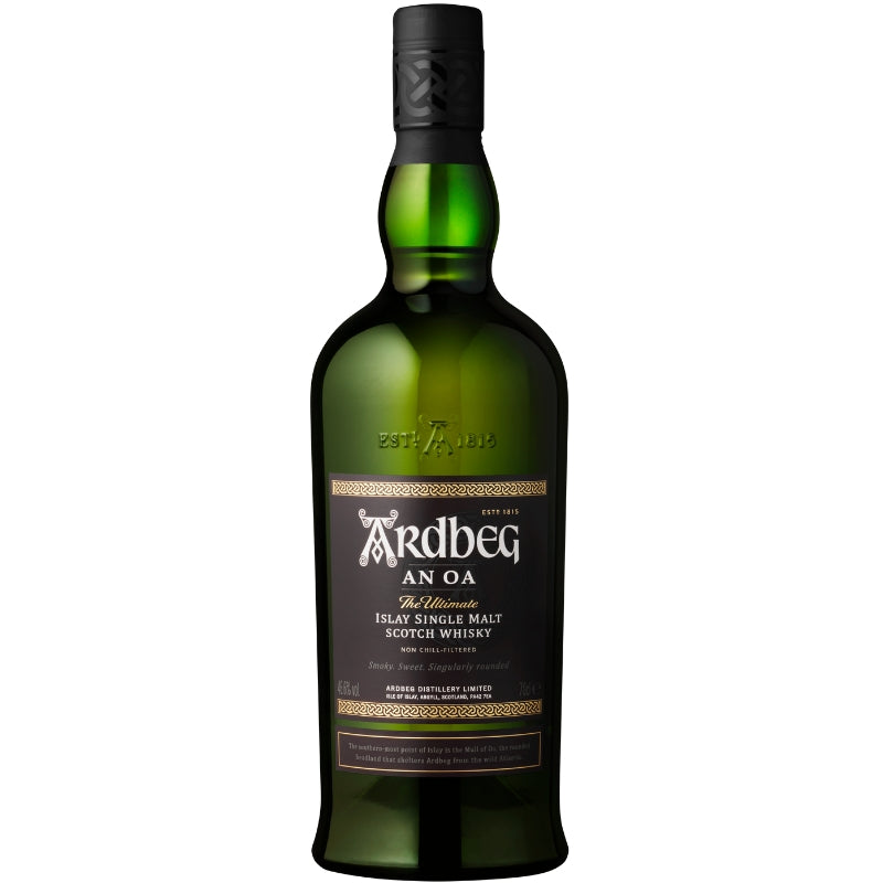 Flaske Ardbeg An Oa Single Malt whisky på 70 cl