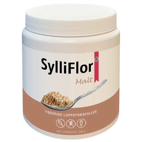 Pakning med Sylliflor Malt loppefrøskaller kosttilskud, 200 g