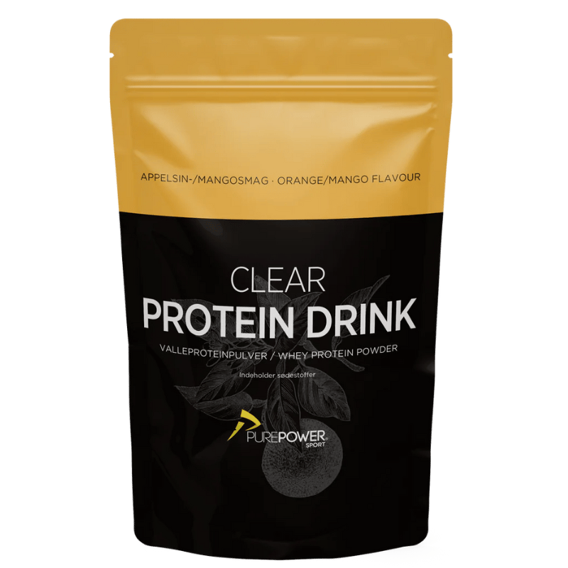 PurePower Clear Whey proteinpulver med smag af mango og appelsin, 400 g