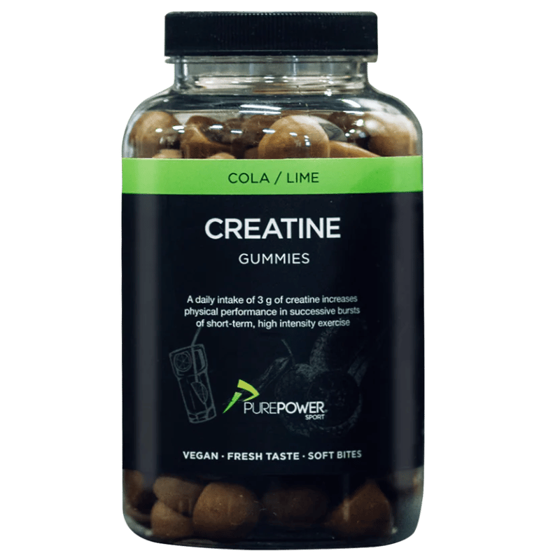 Pose PurePower kreatin vingummi med cola-lime smag, 120 stk
