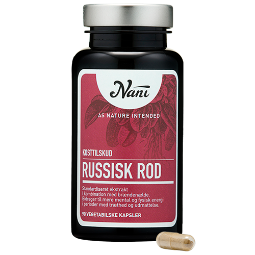 Glas med Nani Russisk Rod kapsler