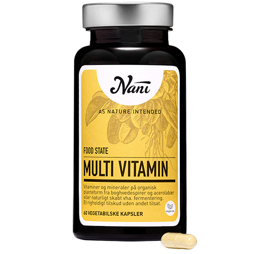 Nani Food State Multivitamin kosttilskud, pakke med 60 kapsler
