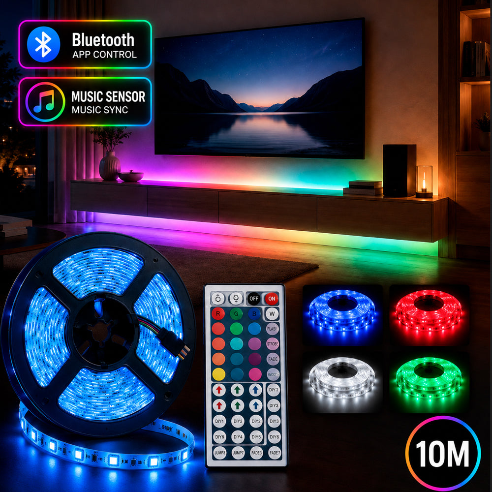 Se LED Strip lyskæde 10 meter m/Bluetooth musiksensor og fjernbetjening ✔ Kæmpe udvalg i Satana - Køb online på udsalg og tilbud lige nu ✔ Meget billig fragt og hurtig levering - Varenummer: Satana-1183399 på lager - Udsalg på Mineraler > Magnesium > Store besparelser – op til 77% - Shop over 2.281 kendte brands på udsalg