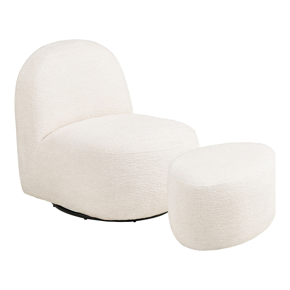 Se House Nordic - Milo Loungestol & Puf med drejefunktion - Off-White - 67Ã74Ã70 cm ❤ Kæmpe udvalg i House Nordic - Køb online på udsalg og tilbud lige nu ❤ Billig fragt og hurtig levering - Varenummer: Bolig&Haven-51545664586058 og barcode / Ean: 5713917035847 på lager - Udsalg på Spar stort – op til 59% - Over 2.739 brands med kæmpe udsalg
