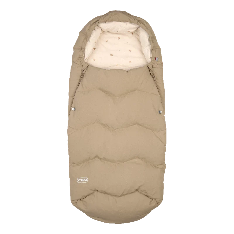 Voksi Explorer kørepose til klapvogn i Dark Sand Clover