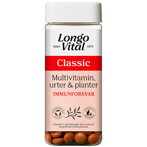 Pakke med Longo Vital Classic multivitamin, 180 tabletter