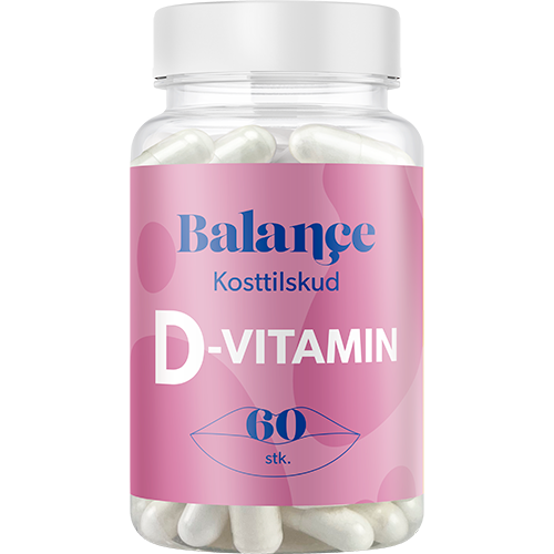 Pakning med Balance D-vitamin kosttilskud, 60 kapsler