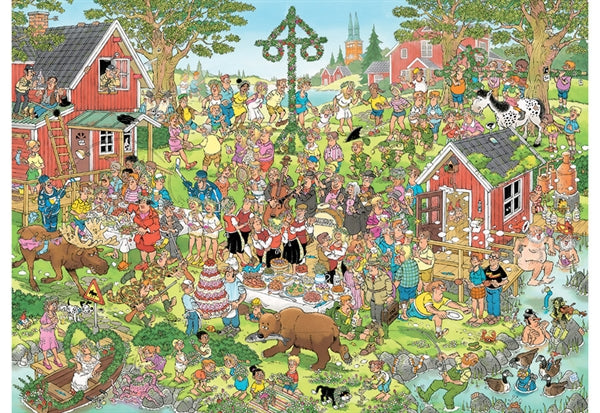 Jumbo puslespil Jan van Haasteren Midsummer Festival med 1000 brikker