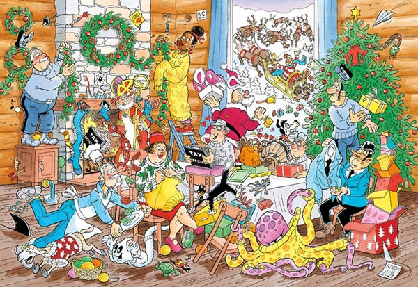Jumbo Jan van Haasteren puslespil A Woolly Christmas med 500 brikker