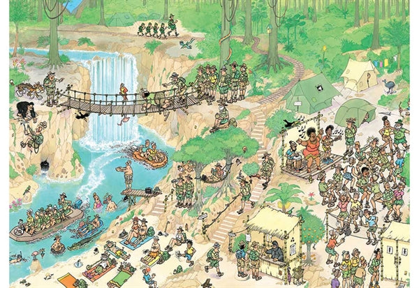 Jumbo Jan van Haasteren puslespil Jungle Tour med 1000 brikker