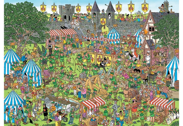 Jumbo puslespil Robin Hood Festival fra Jan van Haasteren, 1500 brikker