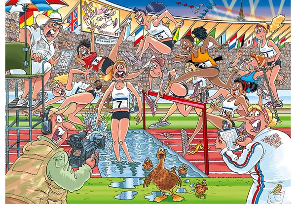 Jumbo Wasgij Original #44 Summer Games puslespil med 1000 brikker