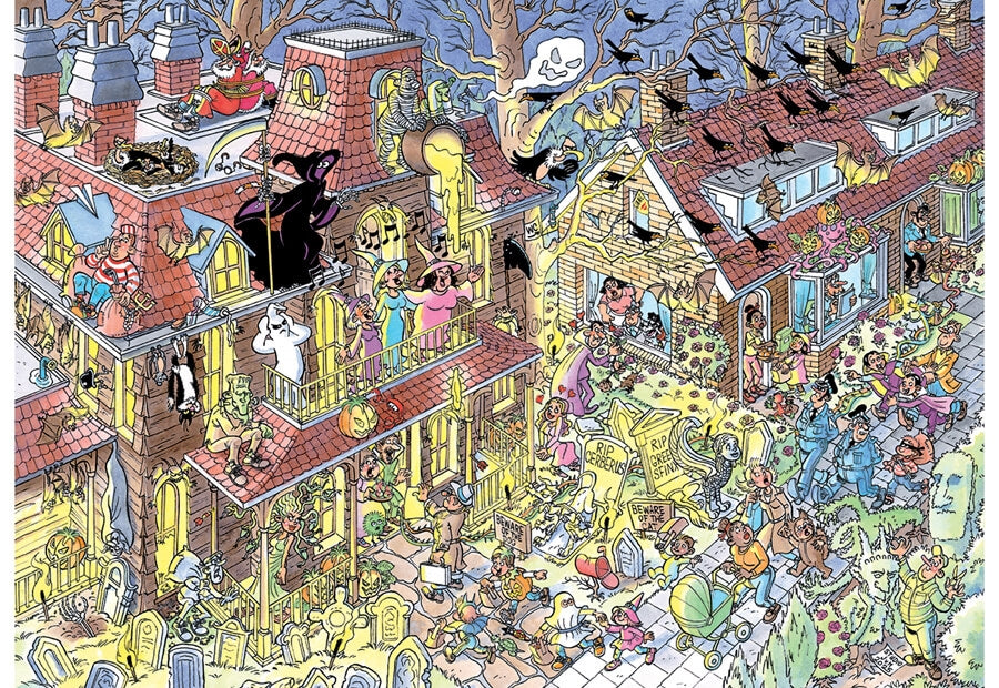 Jumbo puslespil Trick or Treat med 500 brikker fra Jan van Haasteren