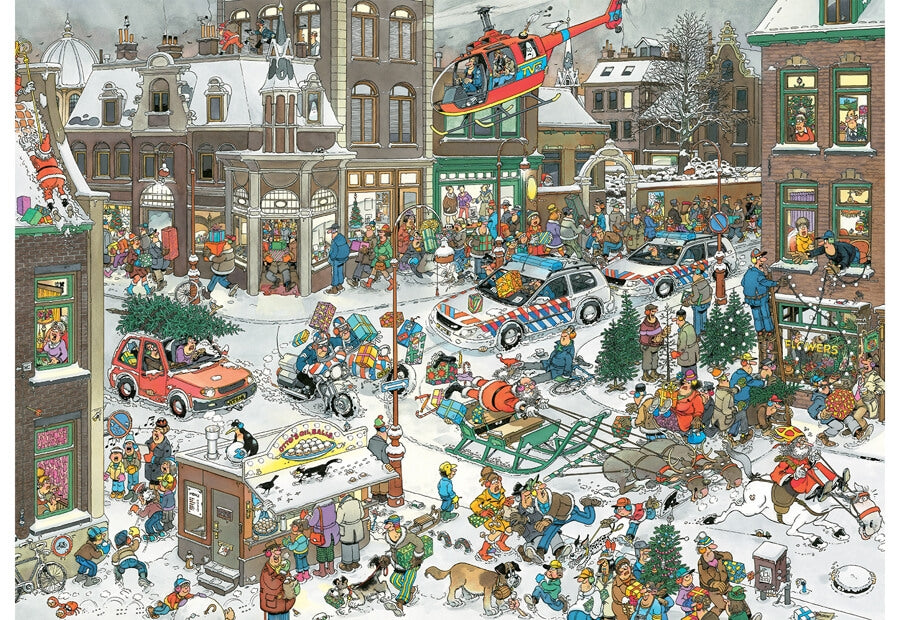 Jumbo puslespil Christmas af Jan van Haasteren med 1000 brikker