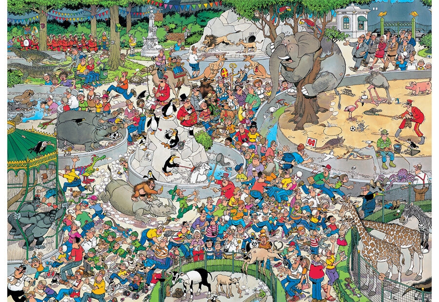 Jumbo puslespil The Zoo i Jan van Haasteren-serien med 500 XL-brikker