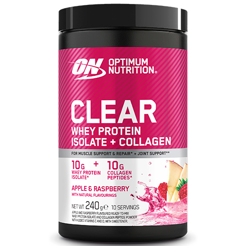 Optimum Nutrition On Clear Whey Apple & Raspberry, pakke på 240 g