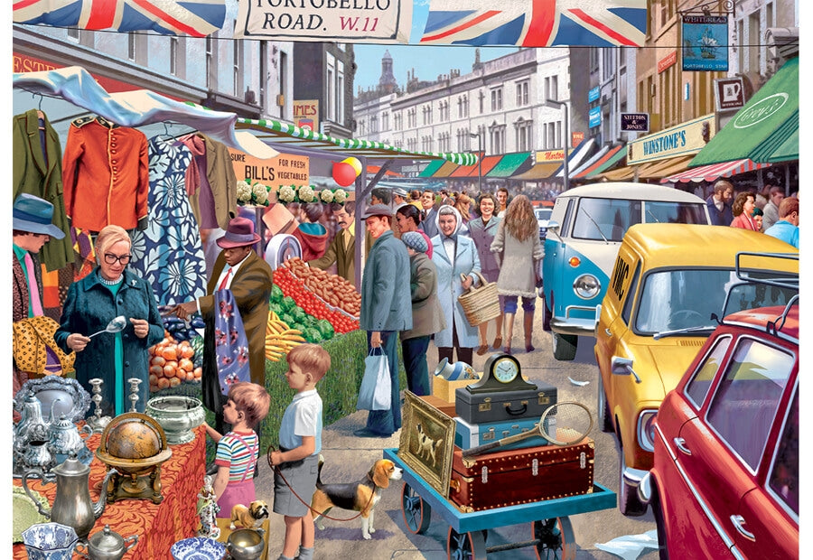Jumbo puslespil Portobello Road Market med 1000 brikker