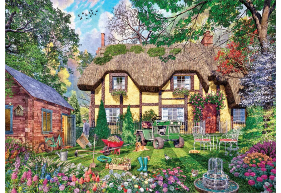 Jumbo puslespil The Caretaker's Cottage med 1000 brikker