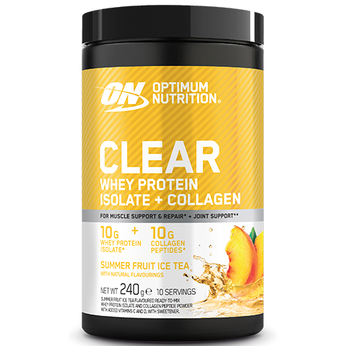 Optimum Nutrition On Clear Whey Summer Fruit Ice Tea, pakke med 240 g