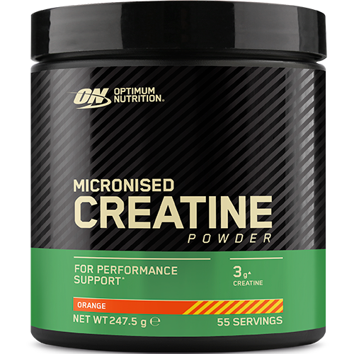 Optimum Nutrition Flavoured Creatine Powder med appelsinsmag, 248 g