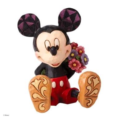 Disney  Mini Mickey w/Flower, H7 DISNEY TRADITIONS, H: 7 cm