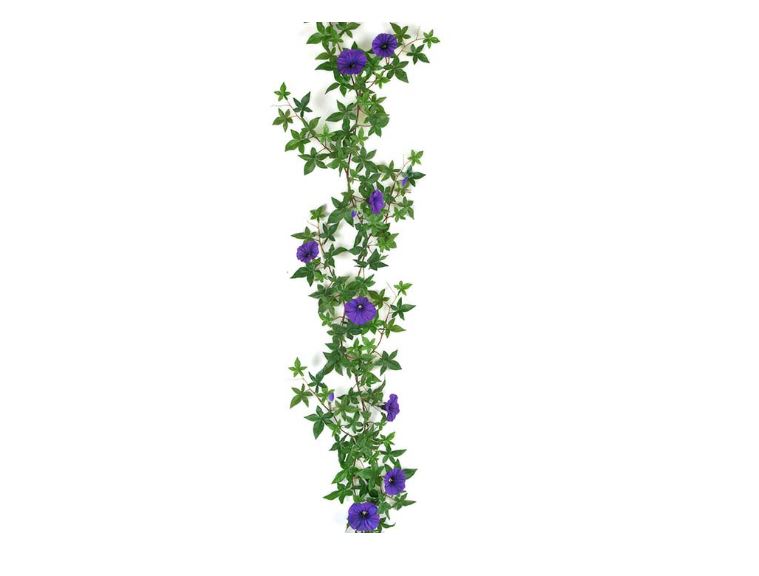 Kunstig Blomsterranke 120 cm lang  Blå