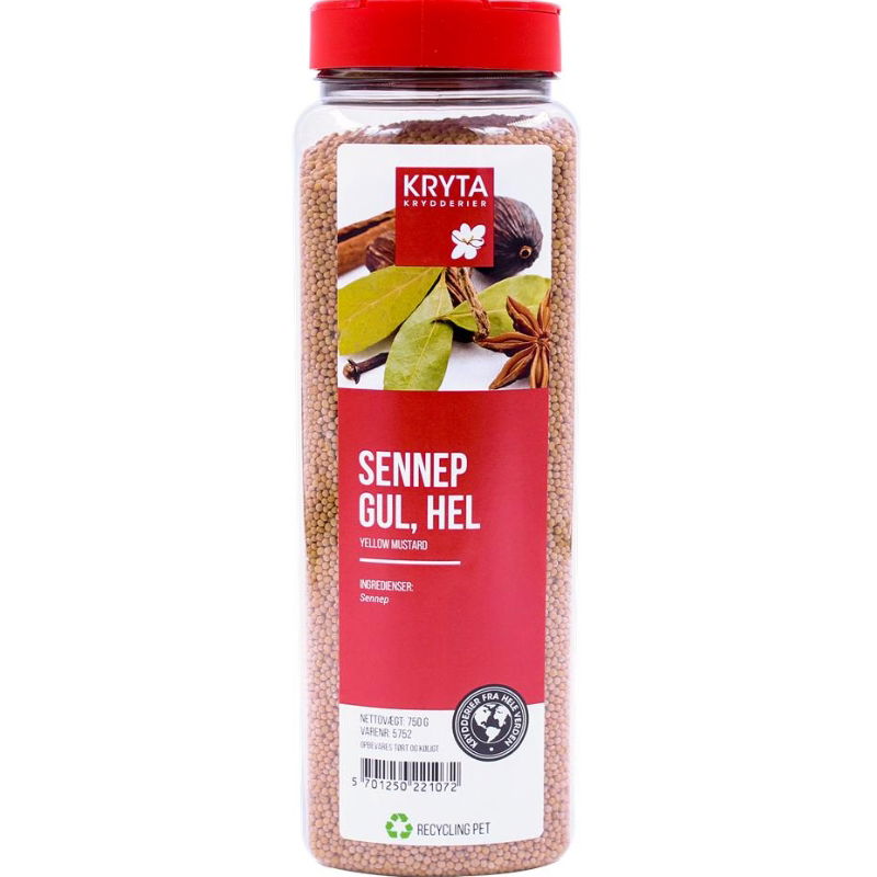 Se Hele Gule Sennepsfrø 750 g ✔ Kæmpe udvalg i Kryta - Køb online på udsalg og tilbud lige nu ✔ Hurtig levering til lave fragtpriser - Varenummer: Barlife-1482774 og 5701250221072 på lager - Udsalg på Höstrea Op til 63% rabat - Over 1.329 mærker på online udsalg