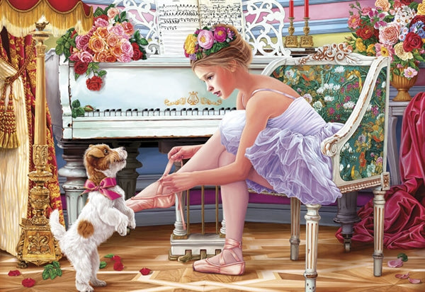 Anatolian puslespil Ballerina and her Puppy med 1000 brikker